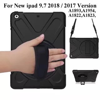 NEW Ipad 6 2018 2017 Defender Case Armor With Strap Cover Rugged Kickstand Ipad 9.7 2018/2017.