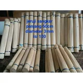 Jeruji sangkar bambu APUS diameter 3mm panjang 60cm isi 100pcs