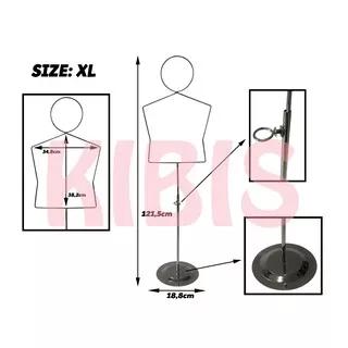 STANDING HANGER SETELAN BAJU ANAK UKURAN XL