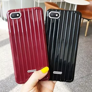 FOR REDMI NOTE 4, NOTE 4X - LUGGAGE KOPER SUITCASE BLACK MAROON SOFTCASE CASING