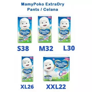 Popok Bayi Mamypoko Pants Extra Dry L30/M32/S38/XL26/XXL22 extradry pokojang