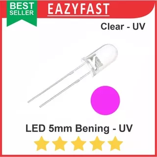 LED 5mm Clear UV Ultraviolet Ultra Violet