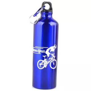 Botol Minum Olahraga Sepeda Aluminium 750ml Dengan Karabiner - H2GO Bottle Cage