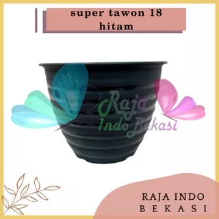 Pot Super Tawon 18 Hitam Garden Of Love Pot Tawon 18cm Mirip Pot Tawon Pirus 18 20 21 24 - Pot Tawon 18