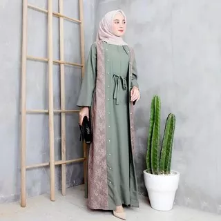 Elina Dress / Gamis / Baju Wanita Dewasa Murah / Terbaru Kekinian / Fashion Muslim / Elly Fashion