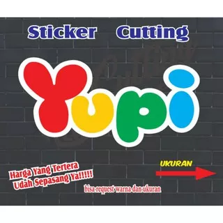 Sticker cutting Yupy - sticker motor Scoopy N-max Aerox Pespa - Sticker univeraall