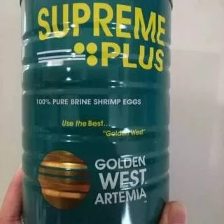 Artemia Supreme golden west 425 gram pakan larva ikan dan udang