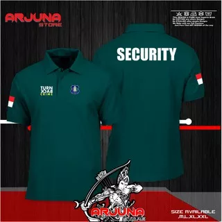 KAOS POLO /POLO SHIRT SECURITY TURN BACK CRIME  BEST QUALITY TERBARU