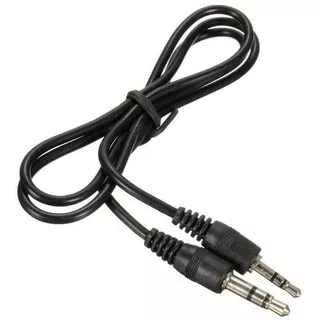 Kabel Jack Audio AUX 3.5mm 1 Meter - Hitam