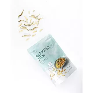 Almond Fish Snack 80gr / Ikan Teri Jengki Kacang Almond Premium - Crystal Of The Sea