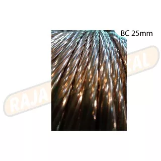 Kabel BC 25mm | Kabel Grounding BC 25mm | kawat tembaga meteran