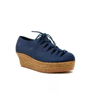 WEDGES Risa Espadrilles - Navy Blue Nb 5cm