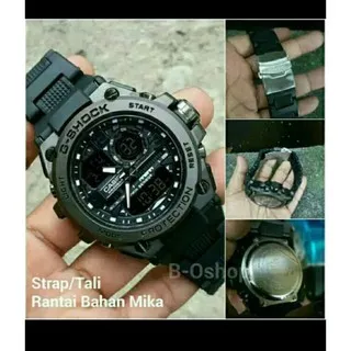 jam tangan Gshock rantai mika gwn-8600 gun metal