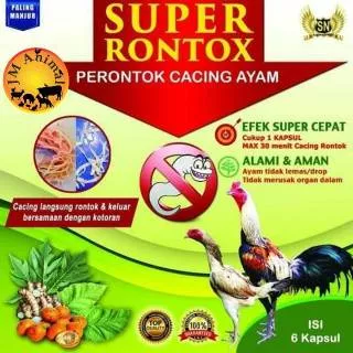 SUPER RONTOX RONTOK OBAT CACING AYAM HERBAL SASANA NGAPAK