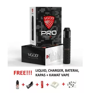 Paket Siap Kebul PSK Favor Vapor Vape Fape Rokok Elektrik Vgod Pro Mech 2 Kit Black Baru