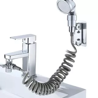 Diskon ?? Selang Flexible Elastis Spiral Shower Jet Closet Wastafel Diverter 1/2 New Arrival