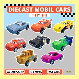 Mainan Mobil Mobilan Cars Pull Back 1 set isi 10/8 Pcs SNI Ready Stock Diecast Cars