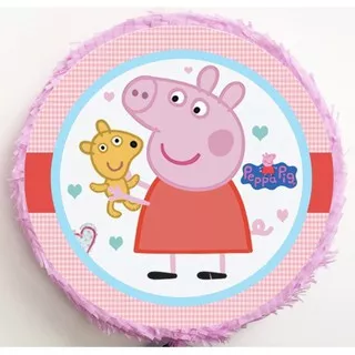 pinata Peppa Pig - pull string pinata permainan ultah