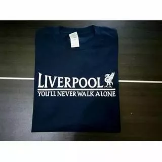 Murah!!! Kaos tshirt liverpool ynwa you never walk alone bahan combed 30s adem