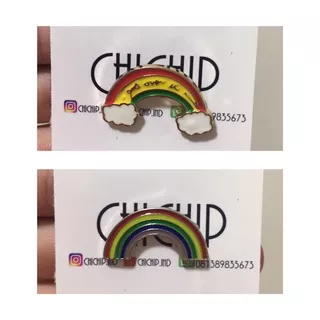 Bros Enamel Pin Rainbow Edition / Pin Karakter Pelangi / Pin Warna Warni / Pin Baju / Pin Jaket / Pin Aksesoris / Pin Tas