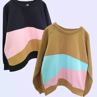 UNQLO COLORBLOCK SWEATSHIRT