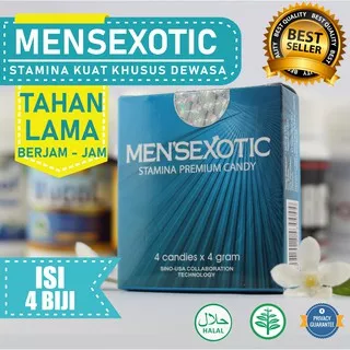 Mensexotic Original 100% Isi 4 PCS - Permen Stamina Pria