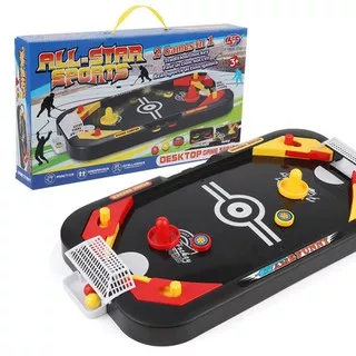 J2 - Mainan Edukasi Mini Air Hockey - Game Hoki Meja - Family Game Master