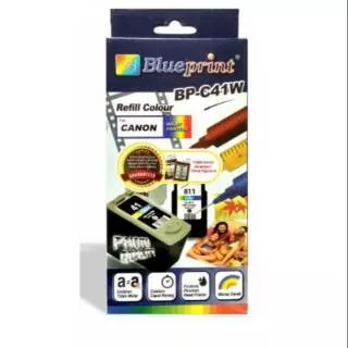 TINTA BLUEPRINT SUNTIKAN SET CYAN MAGENTA YELLOW BP CANON / TINTA SUNTIK WARNA BP-C41W