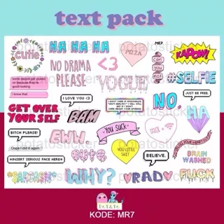 text pack - sticker tumblr