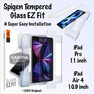 Tempered Glass iPad Air 4 / iPad Pro 11 inch M1 2021 2020 2018 Spigen EZ Fit Glas tR Slim Crystal Clear Screen Guard Protector Anti Gores Original New