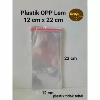 Plastik OPP Lem 12 cm x 22 cm OPP Seal Plastik Undangan