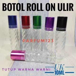 Botol parfum roll on ULIR 10ml warna warni - botol parfum refill