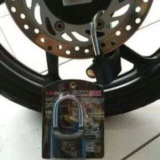 Gembok Alarm - alarm Lock - alarm Anti Maling - Kunci Cakram Motor