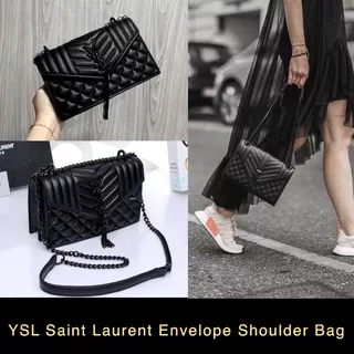 Tas Wanita YSL Saint Laurent Envelope Medium Bag Set Box ID005 Tas Murah Batam