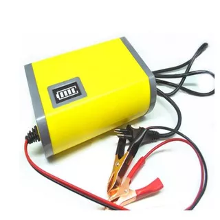 Pengecas Aki 12V 6A Accu Charger Aki Mobil Motor Otomatis