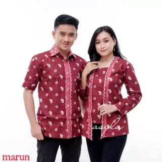 Couple Family Kebaya Kutubaru Batik Jumputan