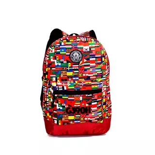 Tas ransel bendera/tas/tas ransel/tas ransel motif print/Tas ransel anak/tas ransel keren/tas ransel