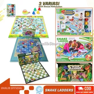 Mainan Uar Tangga Karpet Snake and Ladders Giant Game Ular Tangga Big Magnetic Board Mainan Edukasi Keluarga Murah