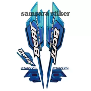 stiker motor honda beat 2008 biru