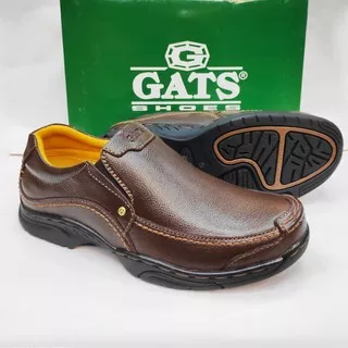 Sepatu kulit gats mp 2602 brown. Original gats