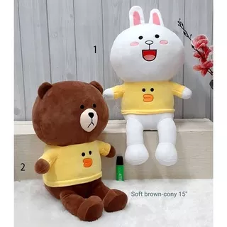 READY Boneka Line Moon Cony Brown Impor 70Cm Besar Jumbo Giant DISKON