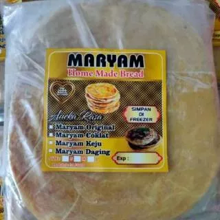 Roti Maryam . Canai . Roti khas Timur Tengah . Roti Maryam Frozen Aneka Rasa . Ori . Keju . Coklat .