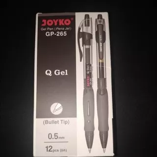 Pulpen Gel Pen klik JOYCO GP-265 Q Gel hitam 0.5mm