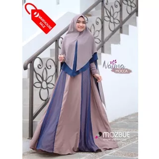 Gamis Naima Syari Set Khimar Ori Mozbue (SALE!!!)