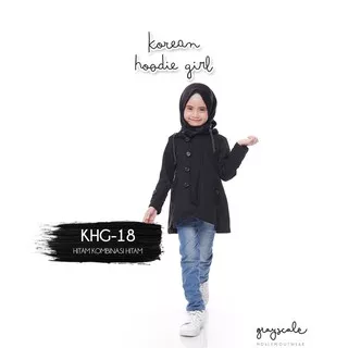 Blazer Anak Perempuan Jaket Anak Cewek Korea Hitam KKG 18