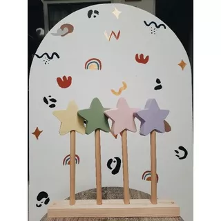Wooddo - Wooden Star Wand | Fairy Wand | Mainan Tongkat Bintang