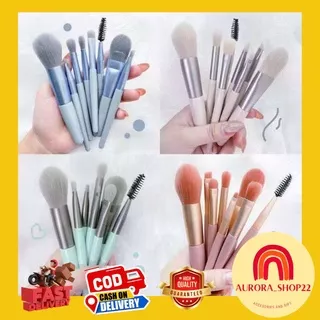 [COD] Kuas Make Up Set 8 in 1 Premium Import / Brush Make Up Set / Set Alat Make Up Kuas Make Up Kuas Bedak