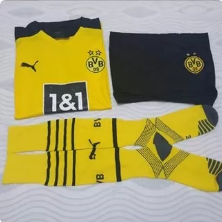 JERSEY BAJU BOLA DORTMUND HOME 2021/2022 BAJU CELANA KAOS KAKI