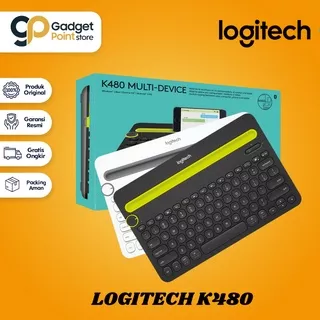 Logitech K480 Keyboard Wireless Bluetooth Portable Multi-Device untuk Windows, Mac, Android, iOS