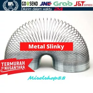 Metal Slinky Spring Anti Stress puzzle mainan slinky slinki slingki per bahan besi